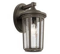 Quintiesse Fairfield Medium Outdoor Lantern Wall Light - Old Bronze