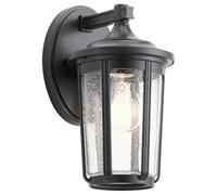 Quintiesse Fairfield Small Outdoor Lantern Wall Light - Black