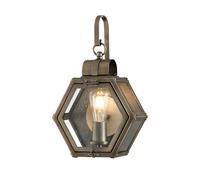 Quintiesse Heath Outdoor Lantern Wall Light - Burnished Bronze