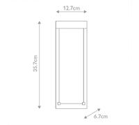 Quintiesse KABO LED outdoor wall light, black, height 36 cm, metal, IP44