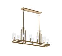 Luminosa Lighting Luminosa Kichler Kimrose Bar Pendant Ceiling Light Brushed Natural Brass