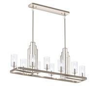 Quintiesse Kimrose 10 Light Bar Ceiling Pendant - Polished Nickel