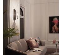 Quintiesse Kimrose wall light, 1-bulb, polished nickel