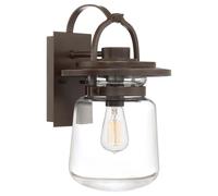 Quintiesse Lasalle Medium Outdoor Lantern Wall Light - Bronze