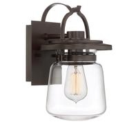 Quintiesse Lasalle Small Outdoor Lantern Wall Light - Bronze