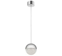 Luminosa Lighting Luminosa Kichler Moonlit Integrated Led Spherical Pendant Ceiling Light Polished Chrome, 3000K