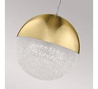 Luminosa Lighting Luminosa Kichler Moonlit Integrated Led Spherical Pendant Ceiling Light Champagne Gold, 3000K