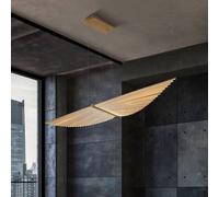 Quintiesse SERAPH LED pendant light, brushed gold, length 105 cm, metal