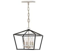 Quintiesse Stinson 4 Light Chandelier - Black