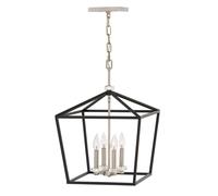 Quintiesse Stinson 4 Light Large Chandelier - Black