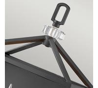 Quintiesse Stinson wall light, black/chrome, two-bulb
