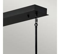 Quintiesse Styx LED hanging light black 3,000 K 30.5 x 113 cm