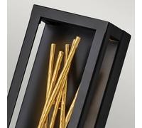 Quintiesse Styx LED wall light, black, 3,000 K 15 x 61 cm