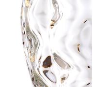 Quintiesse Table lamp Samara,, Ø 45.7 cm, clear, fabric, glass, 2-bulb