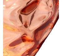 Quintiesse Table lamp Samara, Ø 45.7 cm, salmon, fabric, glass, 2-bulb