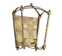 Feiss Thayer Candle Wall Lamp Antique Gold Netlighting Gold One Size