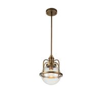 Luminosa Lighting Luminosa Kichler Triocent Globe Pendant Ceiling Light Natural Brass, Ip44