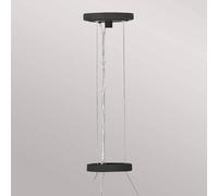 Quintiesse Willow pendant light, black-gold, 6-bulb