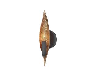Quintiesse Willow Single Light Wall Fitting In Black And Gold Finish