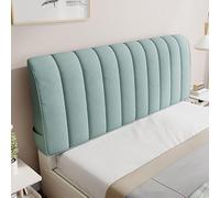 QUINTO Bed Headboard Covers Slipcover Velvet Headboard Cover Queen King Size All-inclusive Bed Backrest Protector Dustproof Cover With Elastic Band For Bedroom Decoration Washable,Green,120CM/47in