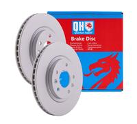 2x Brake Discs Pair Vented fits NISSAN QASHQAI J10, J11 1.6 Front 2007 on 296mm