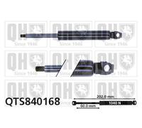 Bonnet Gas Strut QTS840168 Quinton Hazell Spring Lift Front 2028800029 Quality