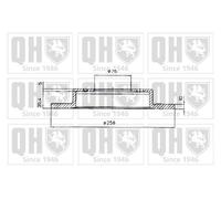 Quinton Hazell Brake Disc - BDC4614