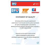 QUINTON HAZELL BP1273 Brake pad set
