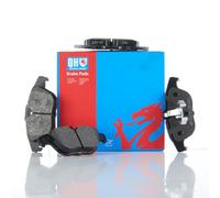Quinton Hazell Brake Pad Set - 4 OEM Quality Direct Fit Replacement Brake Pads for Single Axle - Front, Rear - BP1582