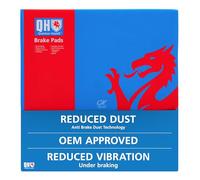 Quinton Hazell Brake Pad Set - 4 OEM Quality Direct Fit Replacement Brake Pads for Single Axle - Rear - BP1560
