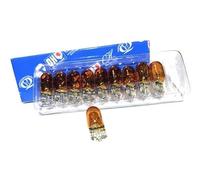 Quinton Hazell Capless Bulb Amber 12V 5W - High-Quality Indicator Side Light Replacement, 50 Lumen 2800K, Durable OE Standard - Pack of 10
