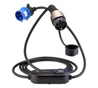Quinton Hazell Equip Type 2 EV Charging Cable | Type 2 to Commando 32A Plug With Controller | 32 AMP - 7.4 kW | 5 Meter