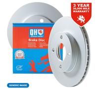 Quinton Hazell Front Axle Internally Vented 238mm Brake Disc Pair Set - BDC3546