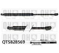 Boot Gas Strut QTS828569 Quinton Hazell Spring Lift Tailgate Rear 9813177780 New