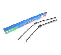 Quinton Hazell Front Window Wiper Blade Set | 26 inch & 22 Inches / 660 & 559 mm | Push Button | Driver and Passenger Side Car Windscreen Wipers