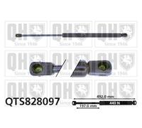 Quinton Hazell QTS828097 Boot Cargo Trunk Area Gas Spring Fits Skoda Fabia