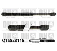 Bonnet Gas Strut QTS828116 Quinton Hazell Spring Lift Front Quality Guaranteed