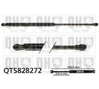 Boot Gas Strut (for glass only) QTS828272 Quinton Hazell Spring Lift Tailgate