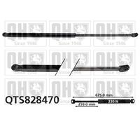 Quinton Hazell QTS828470 Bonnet Gas Spring Left N/S Fits Mercedes-Benz SLK