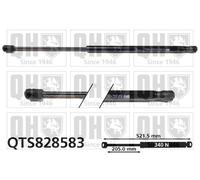Bonnet Gas Strut QTS828583 Quinton Hazell Spring Lift Front 3G8823359A Quality