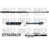 Bonnet Gas Strut QTS828629 Quinton Hazell Spring Lift Front Quality Guaranteed