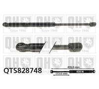 Bonnet Gas Strut QTS828748 Quinton Hazell Spring Lift Front Quality Guaranteed