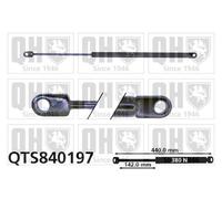 Quinton Hazell QTS840197 Bonnet Hood Gas Spring Replacement Fits BMW 5 Series
