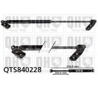 Boot Gas Strut Left QTS840228 Quinton Hazell Spring Lift Tailgate Rear Quality