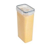 QUINTRA 5 Size Single Clear Plastic Storage Jars Vacuum Proof Fresh Storage Airtight Jars Kitchen Airtight Jars with Lids Proof Crispers Birthday Card 50 (E, A)