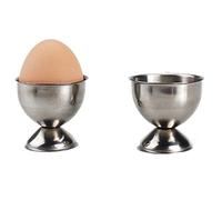 QUINTRA Mug Stainless Steel Kitchen Egg Tool Eggs on the Table Top Boiled Steel Soft Cup Handy for Cups Tea Towel Holder Black (Silver, One Size)