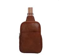 QUINTRA Shoulder Bag for Women, Vegan, Belt Bag, Shoulder Bags, Chest Bag for Women, Shoulder Bags, Men's Work Bag, brown, standard size