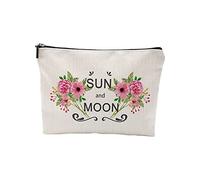 QUINTRA Waterproof Cotton Bag with Zipper, Cosmetic Bag, Love Bag, Linen Bag, Toiletry Bag, Cosmetics, Travel, Jewellery, Household and Organisers Things Organiser, Multi-coloured5, standard size