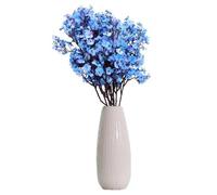 QUIOTUIR 6 pcs Artificial Gypsophila Flowers Fake Silk Dancing Faux Home Decoration Hanging for Making Bouquets, Flower Arrangements, Decorating Wedding Sites, Banquet Halls