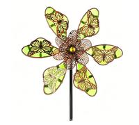 Quipulse Glow-in-the-Dark Colorful Butterfly Windmill in Green Quipulse Green